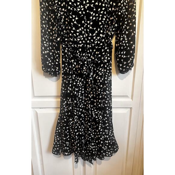 Talbots Size 16 Dress Belted Black Long Sleeve Office Church Party Stretch - Picture 9 of 12